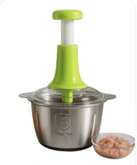 2L Manual Food Chopper | Stainless Steel | Kitchen Multi-purpose