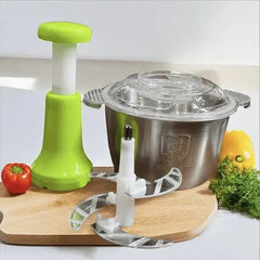 2L Manual Food Chopper | Stainless Steel | Kitchen Multi-purpose