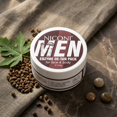 Niconi Men Enzyme De-Tan Pack – Face & Body