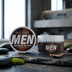 Niconi Men Enzyme De-Tan Pack – Face & Body