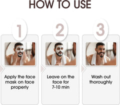 Niconi Men Enzyme De-Tan Pack – Face & Body
