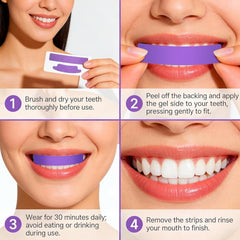 Purple Teeth Whitening Strips [pack of 7]