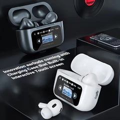 A9 Pro Earbuds Anc/enc Dauble Dark Tuch Screen Display Noise Reduction