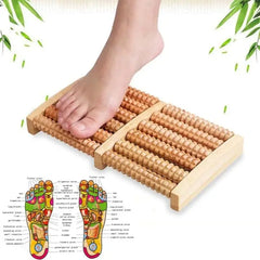 High Quality Natural Wooden Foot Massage Roller – Manual Reflexology Foot Massager